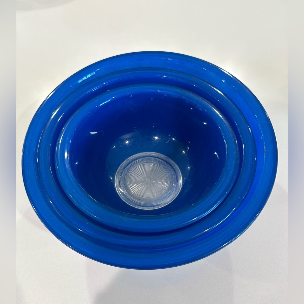 Vintage Pyrex Cobalt Blue Bowl Set